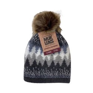 MUK LUKS Women’s Vintage Pom Beanie In The Trees